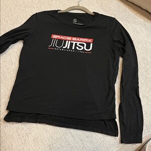 Gracie Barra black long sleeved tee